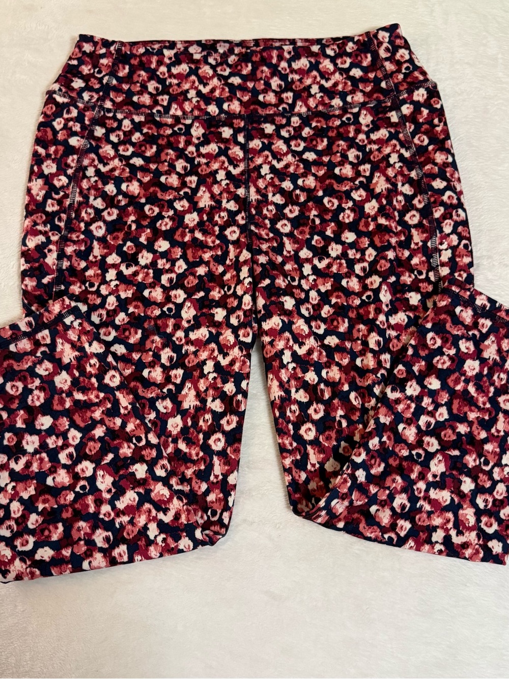 T by Talbots Women’s XLP Petite Floral Active Ankle Pants UPF 50 Stretch